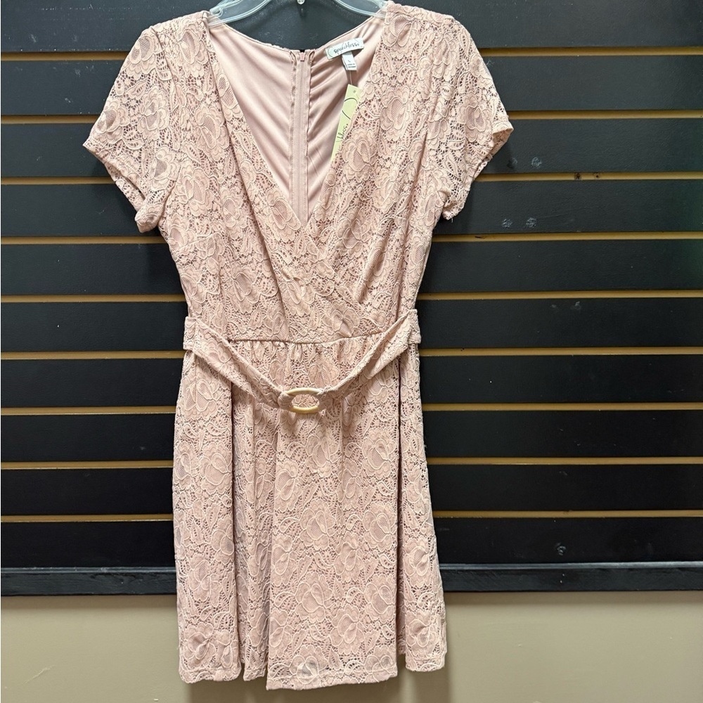 Speechless Lace Fit & Flare Dress NWT L